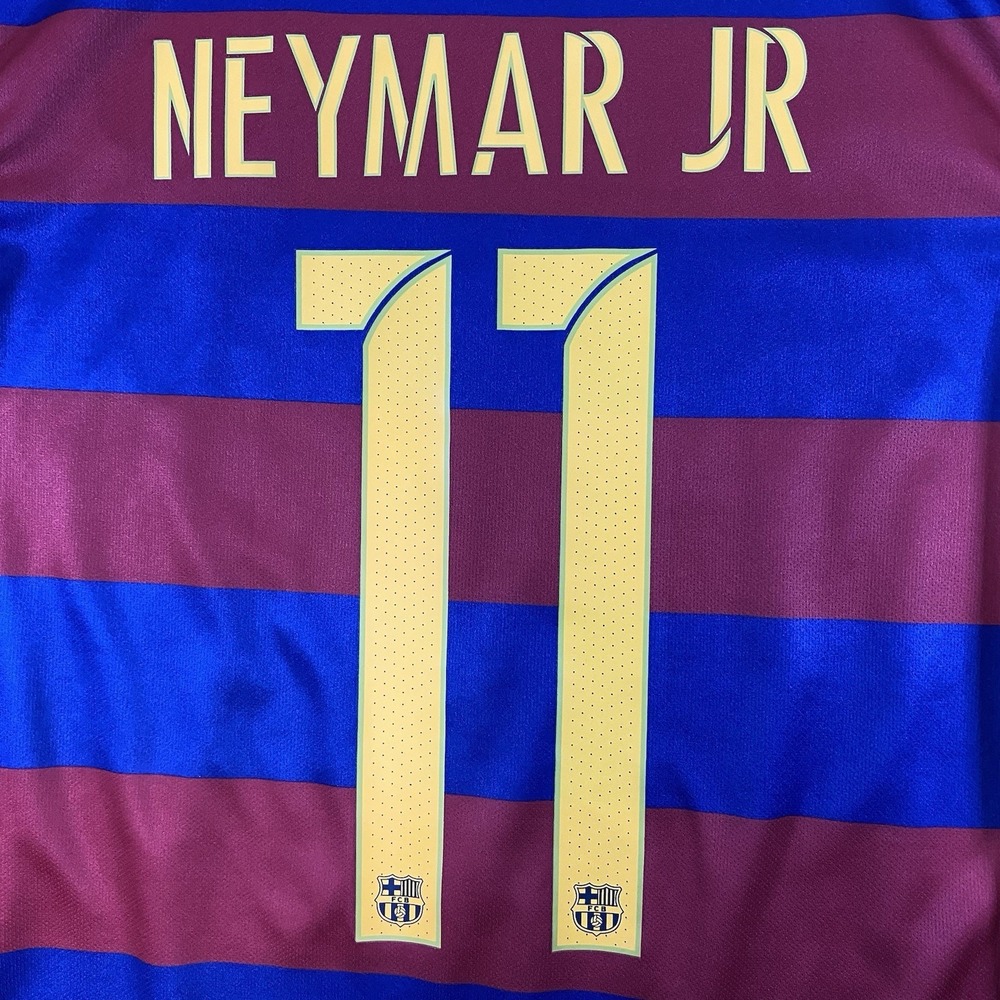 Nike FC Barcelona Dri-FIT Neymar Jr #11 Jersey Youth Small Qatar Airways UNICEF - Picture 3 of 16